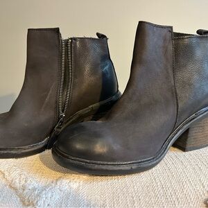 Silence + Noise Charcoal Ankle Booties